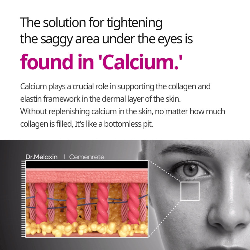Dr. Melaxin Cemenrete Ultimate Calcium Eye Care Set – Multi Balm, Calcium Eye Patches & Complete Eye Care Line for Firming, Brightening & Anti-Aging Under-Eye Treatment