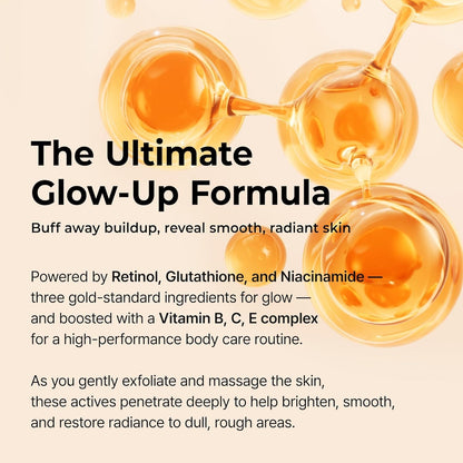 Dr.Melaxin Body & Face Peel Shot Duo Glow Rice Peeling Ampoule Kojic Acid & Turmeric spray